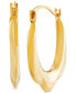 ფოტო #1 პროდუქტის Tulip Hoop Earrings in 14k Gold