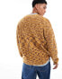 Фото #3 товара ASOS DESIGN relaxed knitted crew neck jumper in tan space dye