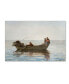 Фото #1 товара Homer 'Three Boys In A Dory With Lobster Pots' Canvas Art - 19" x 12" x 2"