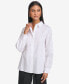 Фото #1 товара Karl Lagerfeld Women's Cotton Embellished Long-Sleeve Blouse