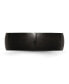 Фото #2 товара Stainless Steel Brushed Black IP-plated 7mm Band Ring