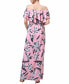 ფოტო #2 პროდუქტის Maternity Floral Print Nursing Maxi Dress