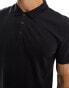 New Look regular fit plain polo in black