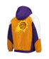 Фото #4 товара Men's Purple Phoenix Suns Body Check Raglan Hoodie Half-Zip Jacket