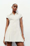 Фото #8 товара Платье-рубашка со складками ZARA