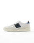 Фото #4 товара Paul Smith Dover suede mix trainer in white cream mix