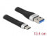 Delock 85771 - 0.135 m - USB A - USB C - USB 3.2 Gen 1 (3.1 Gen 1) - 5000 Mbit/s - Black