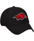 Фото #4 товара Men's Black Arkansas Razorbacks Staple Adjustable Hat