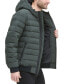 Фото #3 товара Men's Quilted Hooded Bomber Jacket