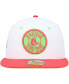 ფოტო #2 პროდუქტის Men's White, Coral Boston Red Sox Fenway Park 100Th Anniversary Strawberry Lolli 59Fifty Fitted Hat