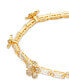 ფოტო #2 პროდუქტის Gold-Tone Fleurette Tennis Bracelet