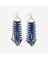 ფოტო #1 პროდუქტის INK + ALLOY Emilie Arrow Beaded Fringe Earrings Kelly Green