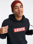 Levi's hoodie with boxtab logo in black