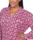 ფოტო #5 პროდუქტის Plus Size 2 Piece Long Sleeve Heart Print Pajama Set