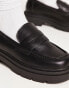 Фото #3 товара Truffle Collection Wide Fit chunky loafers in black