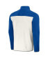 Men's Darius Rucker Collection by Royal, White Kentucky Wildcats Micro Fleece Half-Snap Jacket