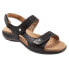 Фото #2 товара Trotters Romi T2118-001 Womens Black Leather Slingback Sandals Shoes