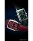 ფოტო #5 პროდუქტის Women's Swiss Toccata Diamond (1/4 ct. t.w.) Burgundy Leather Strap Watch 23mm