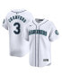 Фото #1 товара Men's J.P. Crawford White Seattle Mariners Home Limited Player Jersey