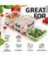 Фото #6 товара Snap Lock Glass Food Container with Lids 5 Pc.
