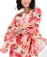 Фото #4 товара Petite Floral-Print 3/4-Sleeve Shift Dress