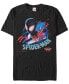 Фото #2 товара Marvel Men's Spider-Man Into The Spiderverse Distorted Geometric Spider-Man Short Sleeve T-Shirt