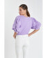 ფოტო #2 პროდუქტის Women's Poplin Sleeve Combo T-shirts