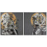 Фото #1 товара Картина Home ESPRIT Цветы современный 100 x 3,5 x 100 cm (2 штук)