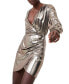 ფოტო #4 პროდუქტის Women's Ronja Liquid Metal Mini Dress