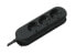 Bachmann SMARTLINE - 1.5 m - Black - 3 AC outlet(s) - 3680 W - 16 A - 185 mm