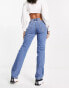 Фото #4 товара Weekday Pin mid rise straight leg jean in harper blue