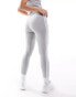 Adidas Sportswear Essential 3 stripe leggings in grey M - фото #6