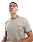 Fred Perry twin tipped t-shirt in light grey