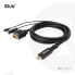 Фото #1 товара Club 3D HDMI to VGA Cable M/M 2m/6.56ft 28AWG - 2 m - VGA (D-Sub) + 3.5mm - HDMI + Micro-USB - Male/Female - Male/Female - Straight
