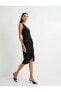 Фото #3 товара Платье Koton Анвелоп V-образным вырезом изделие с декоративными завязками 4SAK80103EK
