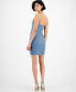 ფოტო #2 პროდუქტის Women's Raye Zippered Denim Mini Dress