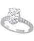 ფოტო #1 პროდუქტის Certified Lab Grown Diamond Oval Engagement Ring (2-1/2 ct. t.w.) in 14k Gold