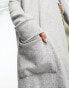 Фото #3 товара Noisy May lightweight longline cardigan in grey