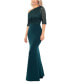 Фото #3 товара Women's Lace-Top Asymmetric Long Dress