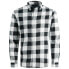 Рубашка длинного рукава из ворсистого хлопка Jack & Jones Gingham Twill Whisper White / Slim Fit, XL - фото #4