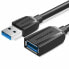Фото #1 товара удлинительный USB-кабель Vention VAS-A45-B050 Чёрный 50 cm