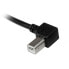 Фото #7 товара StarTech.com 1m USB 2.0 A to Left Angle B Cable - M/M - 1 m - USB A - USB B - USB 2.0 - Male/Male - Black