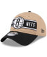 ფოტო #1 პროდუქტის Men's Tan/Black Brooklyn Nets 2024 NBA Draft 9TWENTY Adjustable Hat