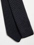 River Island knitted pointed tip tie in black