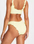 Фото #4 товара Vero Moda frill detail bikini bottoms in lemon