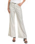 Фото #1 товара Askk Ny Grey Stripe Linen-Blend Wide Leg Jean Women's