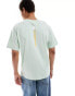 Фото #4 товара The North Face Vertical NSE logo backprint oversized t-shirt in light green