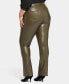 Фото #2 товара Plus Size Marilyn Straight in Faux Leather Pants