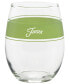 Tropical Frame 15 Ounce Stemless Wine Glass, Set of 4