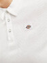 Dickies tallasee ribbed short sleeve polo in white